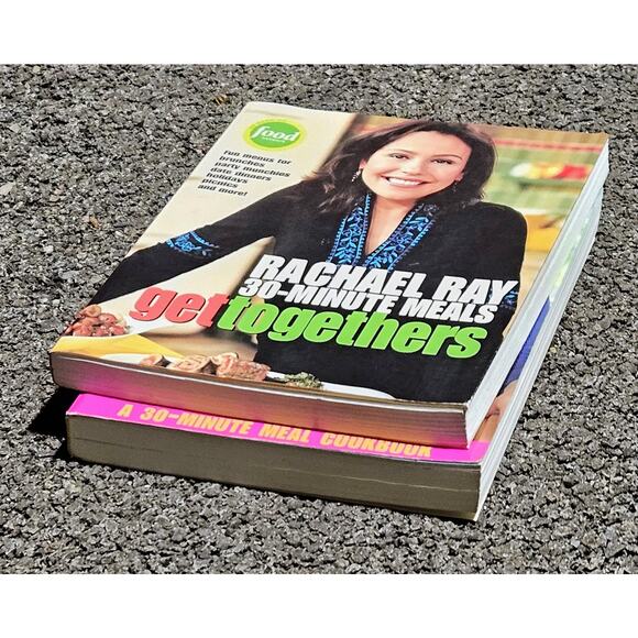 2 Rachel Ray Cookbooks No Repeats & Get Togethers Food Network NEW - Picture 5 of 8